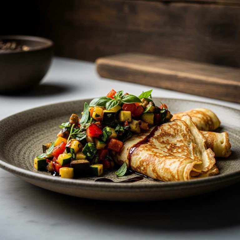 “Gourmet Paleo French Brunch: Scrumptious Crêpes & Herb-Infused Ratatouille”